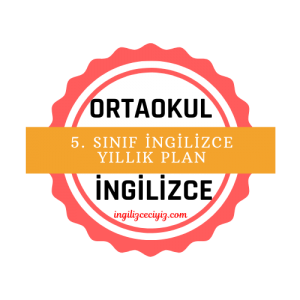 5. sınıf ingilizce yıllık plan