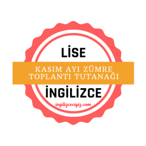 lise ingilizce kasım zümre toplantı tutanağı