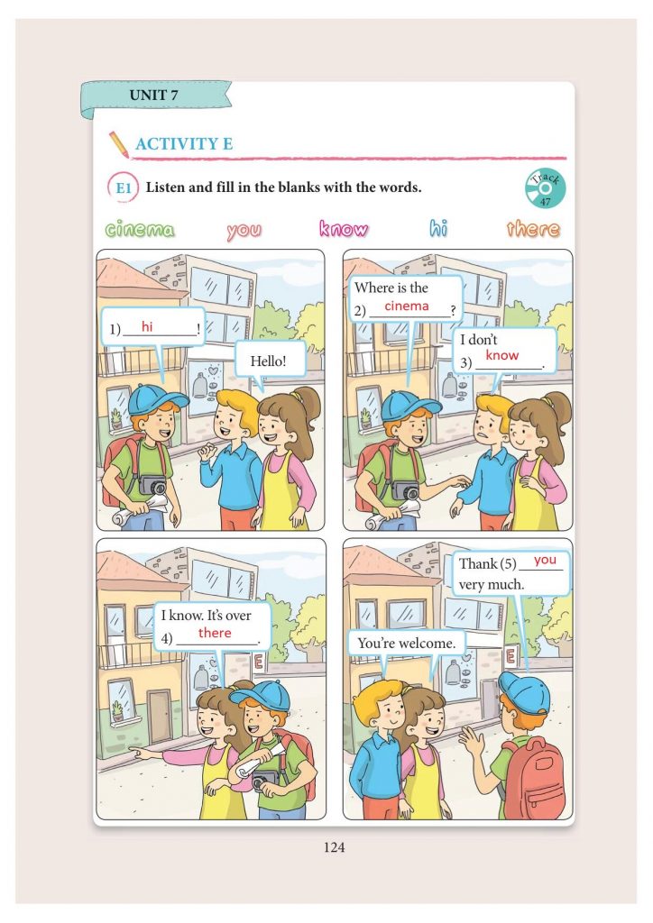 3. sınıf ingilizce ders kitabı sayfa 124 cevapları yıldırım yayınları