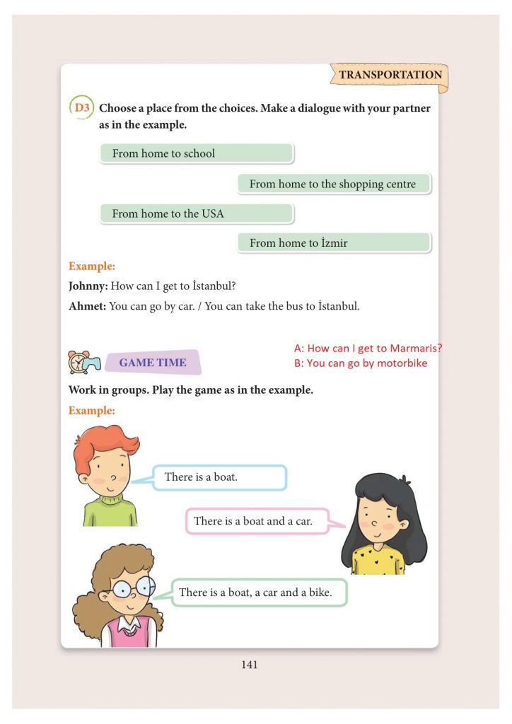 3. sınıf ingilizce ders kitabı sayfa 141 cevapları yıldırım yayınları