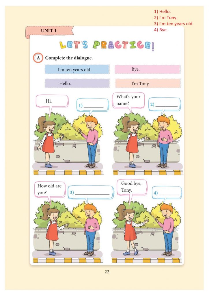 3. sınıf ingilizce ders kitabı sayfa 22 cevapları yıldırım yayınları