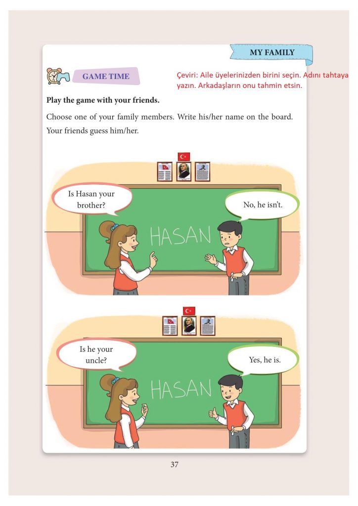 3. sınıf ingilizce ders kitabı sayfa 37 cevapları yıldırım yayınları