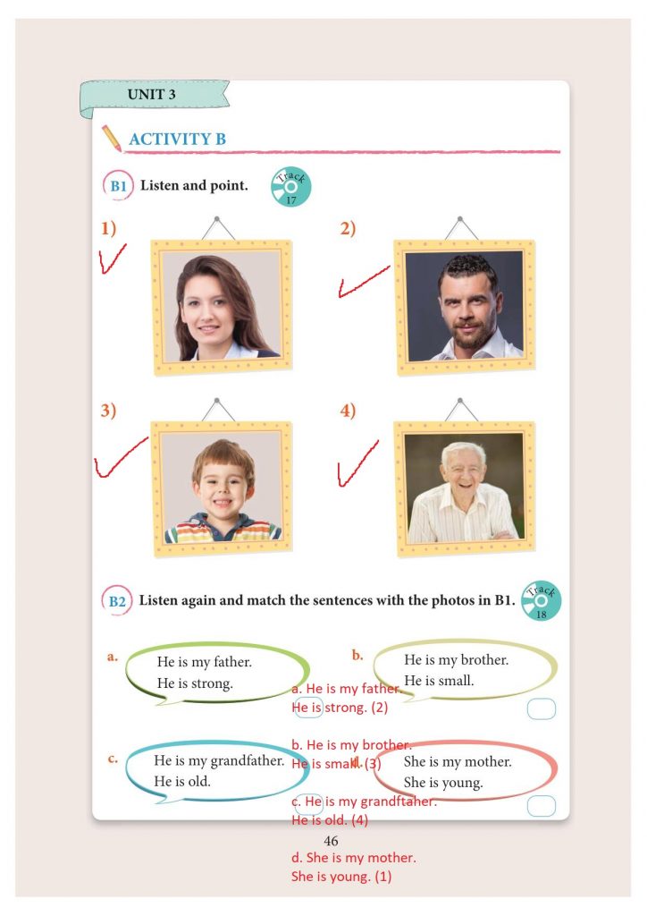3. sınıf ingilizce ders kitabı sayfa 46 cevapları yıldırım yayınları