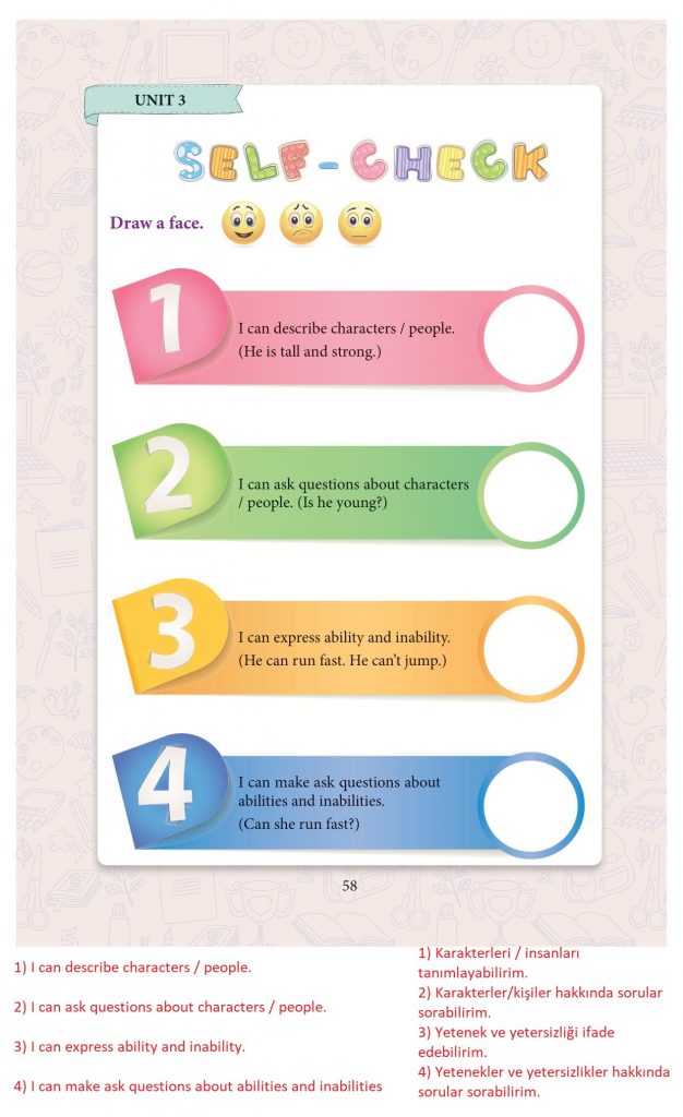 3. sınıf ingilizce ders kitabı sayfa 58 cevapları yıldırım yayınları