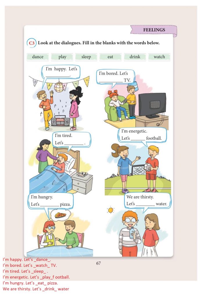 3. sınıf ingilizce ders kitabı sayfa 67 cevapları yıldırım yayınları