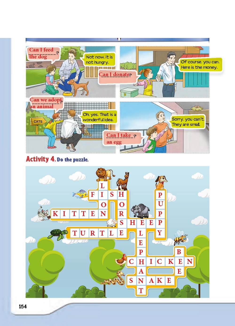 5. Sınıf Meb Yayınları İngilizce Ders Kitabı Sayfa 154 Cevapları