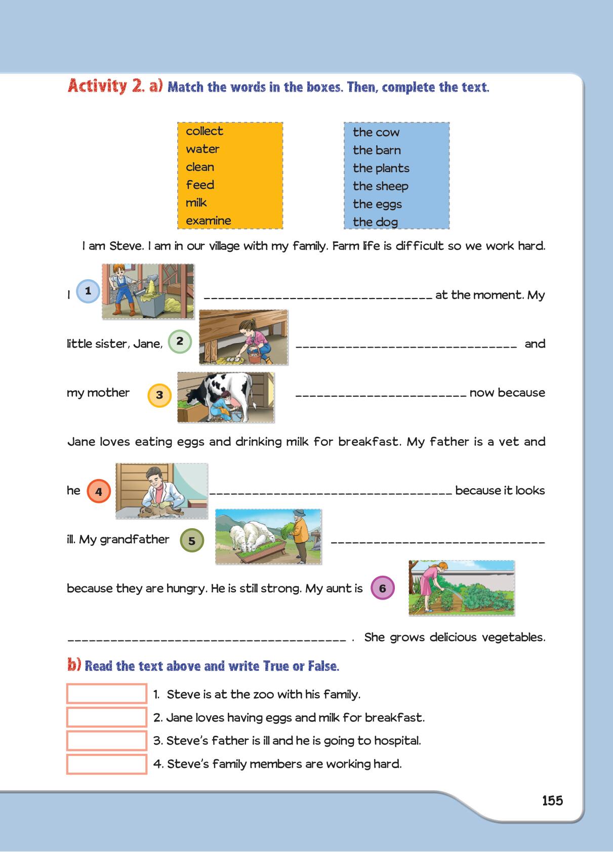 5. Sınıf Meb Yayınları İngilizce Ders Kitabı Sayfa 155 Cevapları