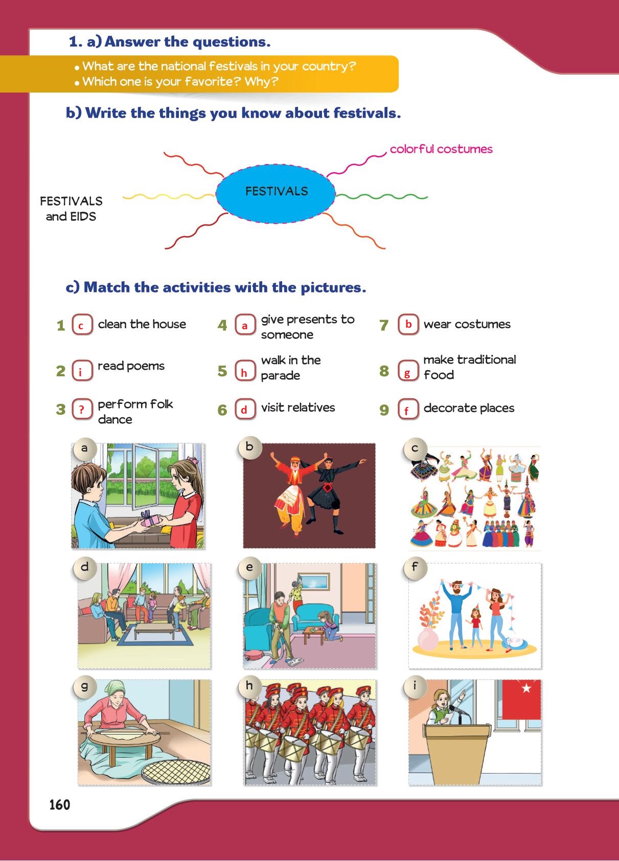 5. Sınıf Meb Yayınları İngilizce Ders Kitabı Sayfa 160 Cevapları