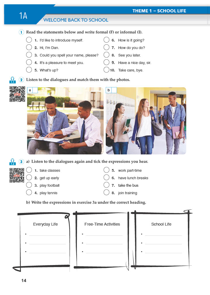 10. Sınıf Spice Up Meb Yayınları İngilizce Ders Kitabı Sayfa 14 Cevapları 10. Sınıf Spice Up Meb Yayınları İngilizce Ders Kitabı Sayfa 14 Cevapları