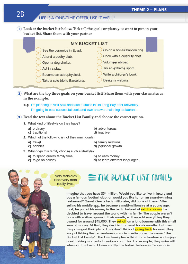 10. Sınıf Spice Up Meb Yayınları İngilizce Ders Kitabı Sayfa 24 Cevapları 10. Sınıf Spice Up Meb Yayınları İngilizce Ders Kitabı Sayfa 24 Cevapları