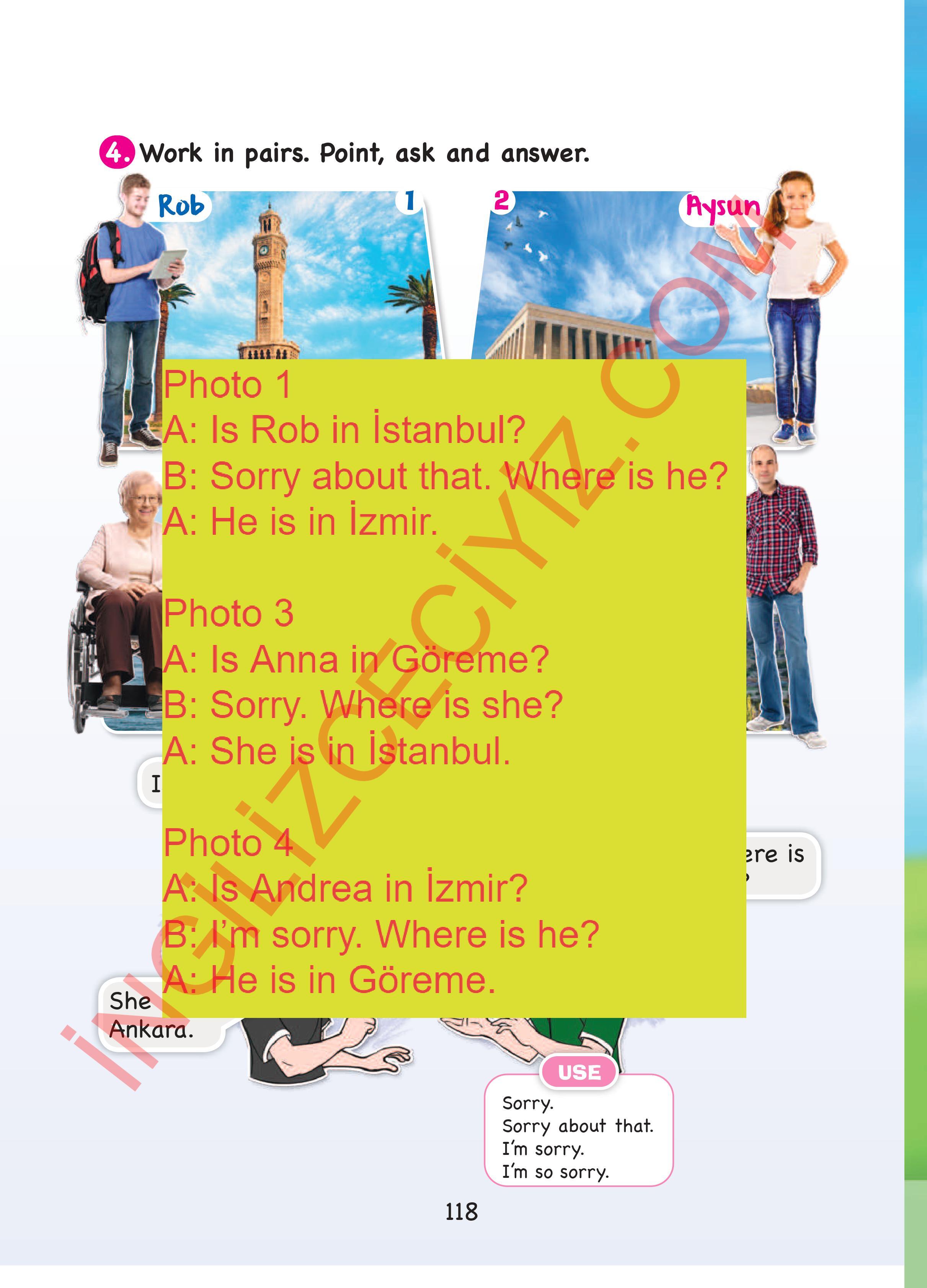 3. Sınıf Sdr Dikey Yayıncılık İngilizce Ders Kitabı Sayfa 118 Cevapları 3. Sınıf Sdr Dikey Yayıncılık İngilizce Ders Kitabı Sayfa 118 Cevapları