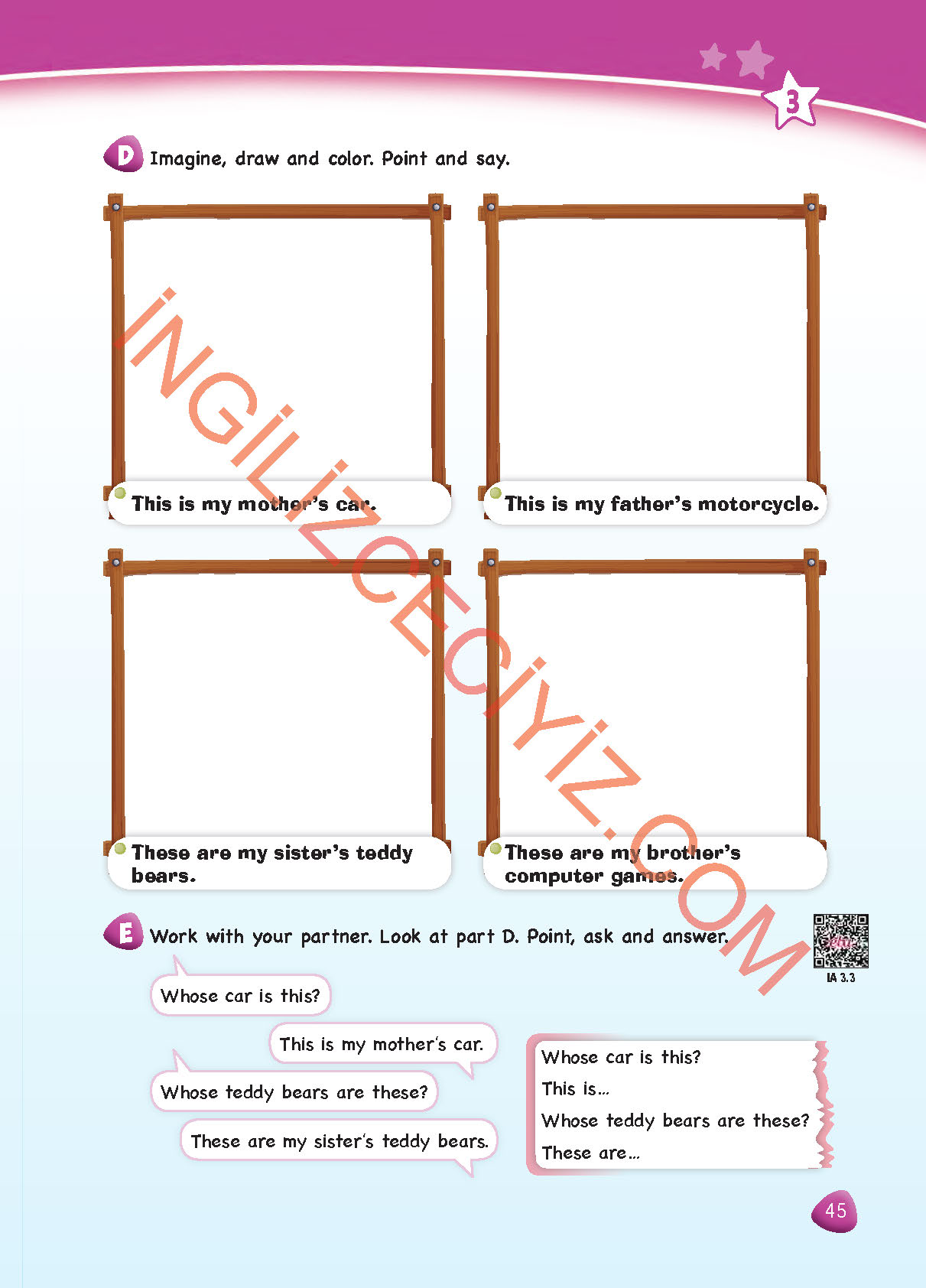 4. Sınıf SDR Dikey Yayıncılık İngilizce Ders Kitabı Sayfa 45 Cevapları 4. Sınıf SDR Dikey Yayıncılık İngilizce Ders Kitabı Sayfa 45 Cevapları
