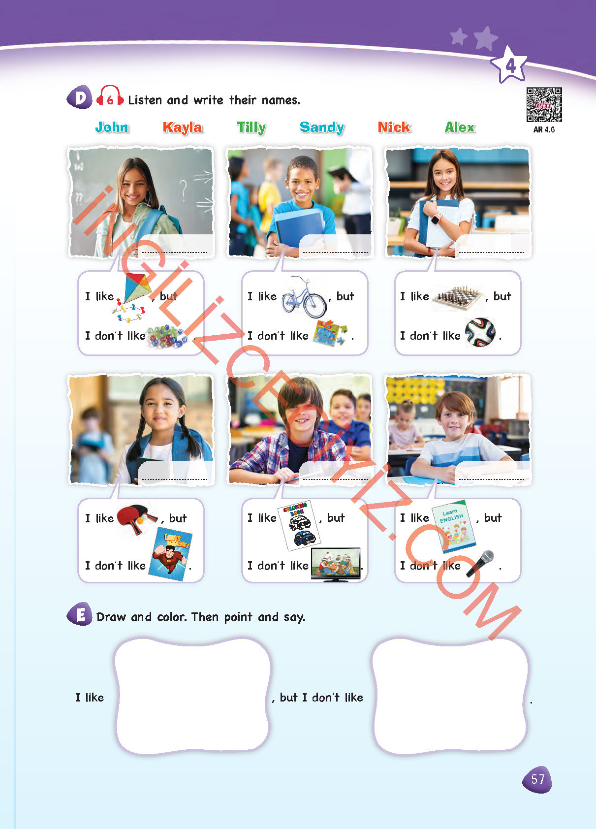 4. Sınıf SDR Dikey Yayıncılık İngilizce Ders Kitabı Sayfa 57 Cevapları 4. Sınıf SDR Dikey Yayıncılık İngilizce Ders Kitabı Sayfa 57 Cevapları