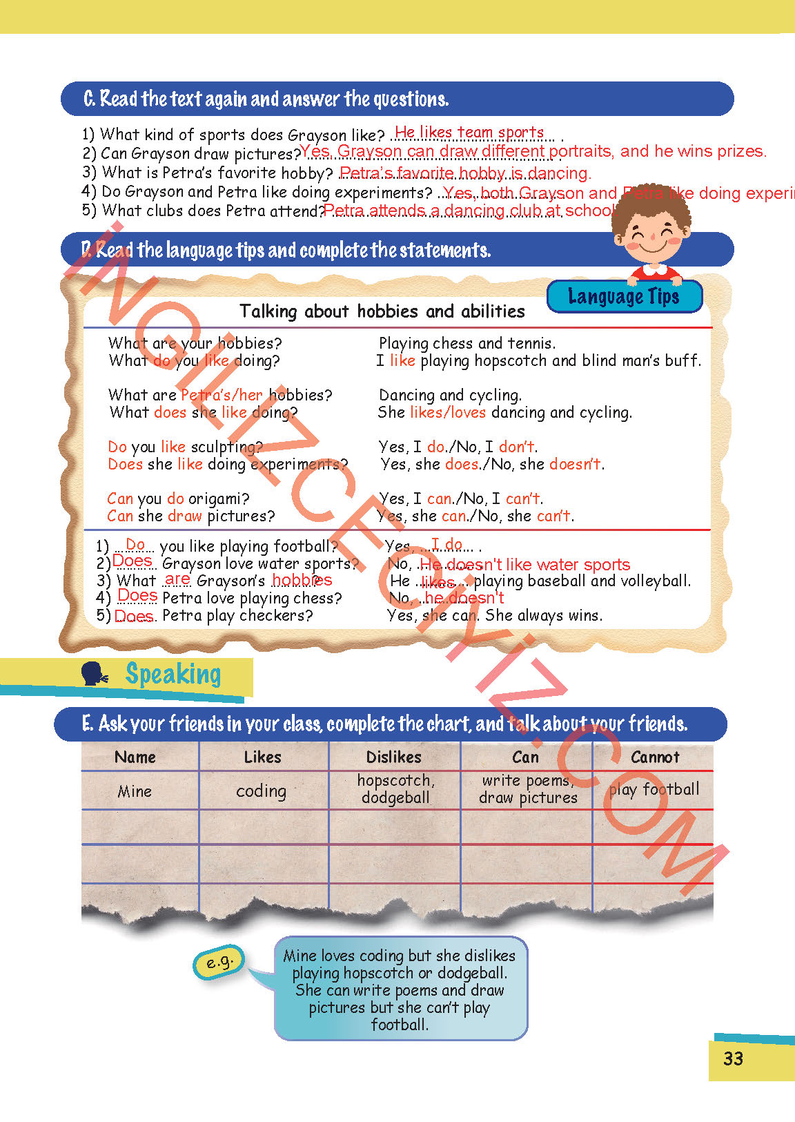 5. Sınıf Meb Yayınları Move Up İngilizce Ders Kitabı Sayfa 33 Cevapları 5. Sınıf Meb Yayınları Move Up İngilizce Ders Kitabı Sayfa 33 Cevapları