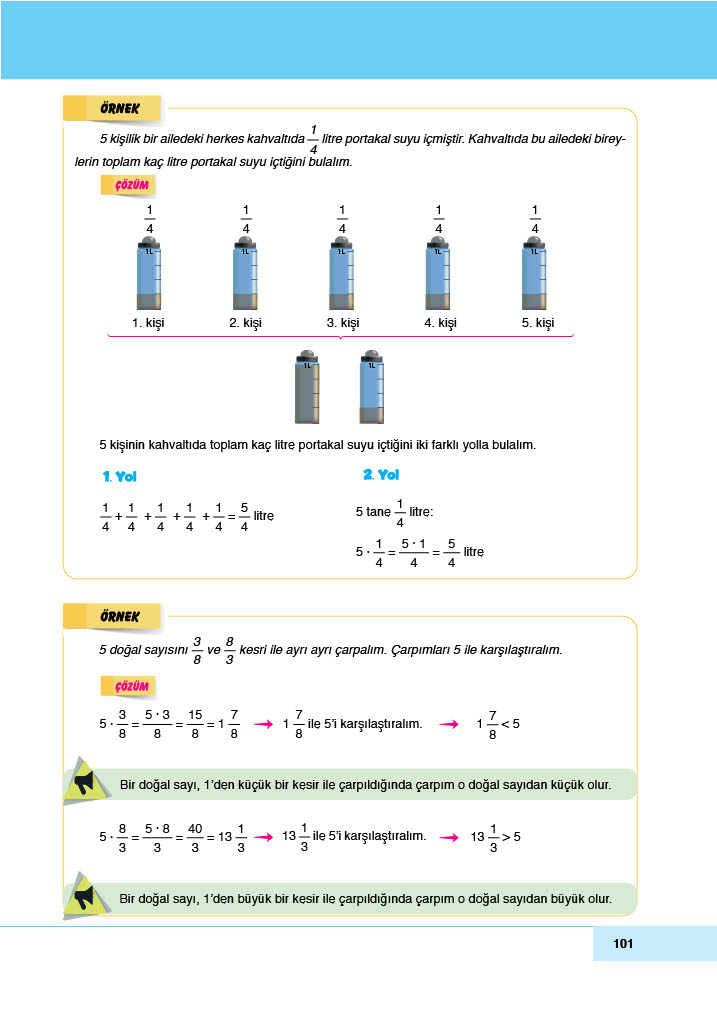 6. Sınıf Doğa Yayınları Matematik Ders Kitabı Sayfa 101 Cevapları 6. Sınıf Doğa Yayınları Matematik Ders Kitabı Sayfa 101 Cevapları