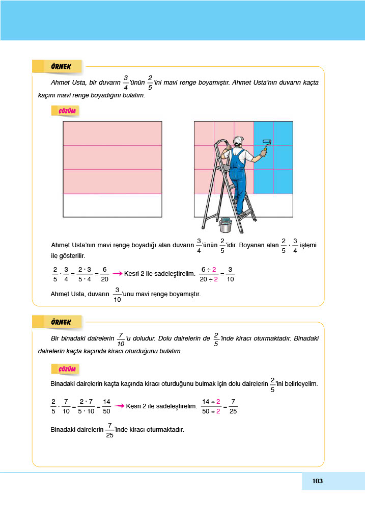 6. Sınıf Doğa Yayınları Matematik Ders Kitabı Sayfa 103 Cevapları 6. Sınıf Doğa Yayınları Matematik Ders Kitabı Sayfa 103 Cevapları