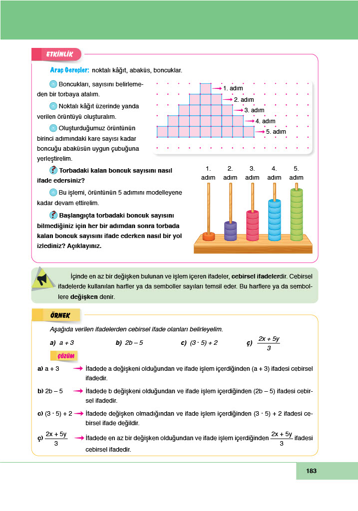 6. Sınıf Doğa Yayınları Matematik Ders Kitabı Sayfa 183 Cevapları 6. Sınıf Doğa Yayınları Matematik Ders Kitabı Sayfa 183 Cevapları