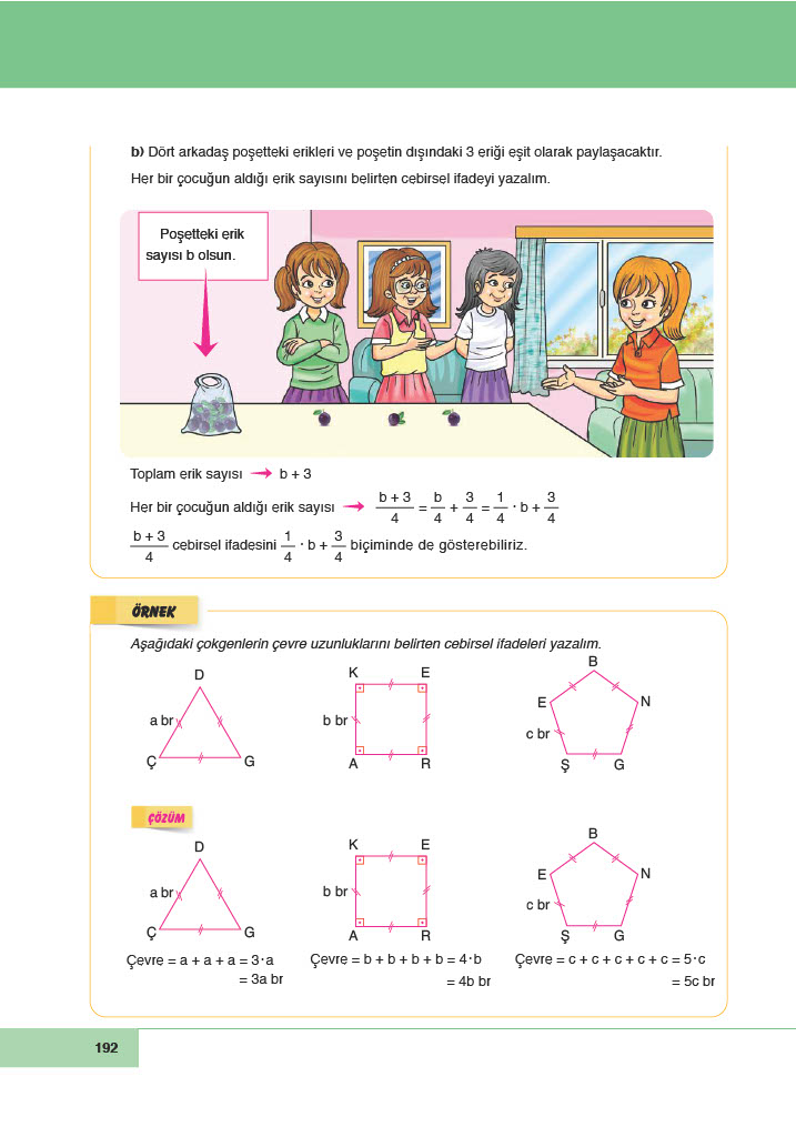 6. Sınıf Doğa Yayınları Matematik Ders Kitabı Sayfa 192 Cevapları 6. Sınıf Doğa Yayınları Matematik Ders Kitabı Sayfa 192 Cevapları