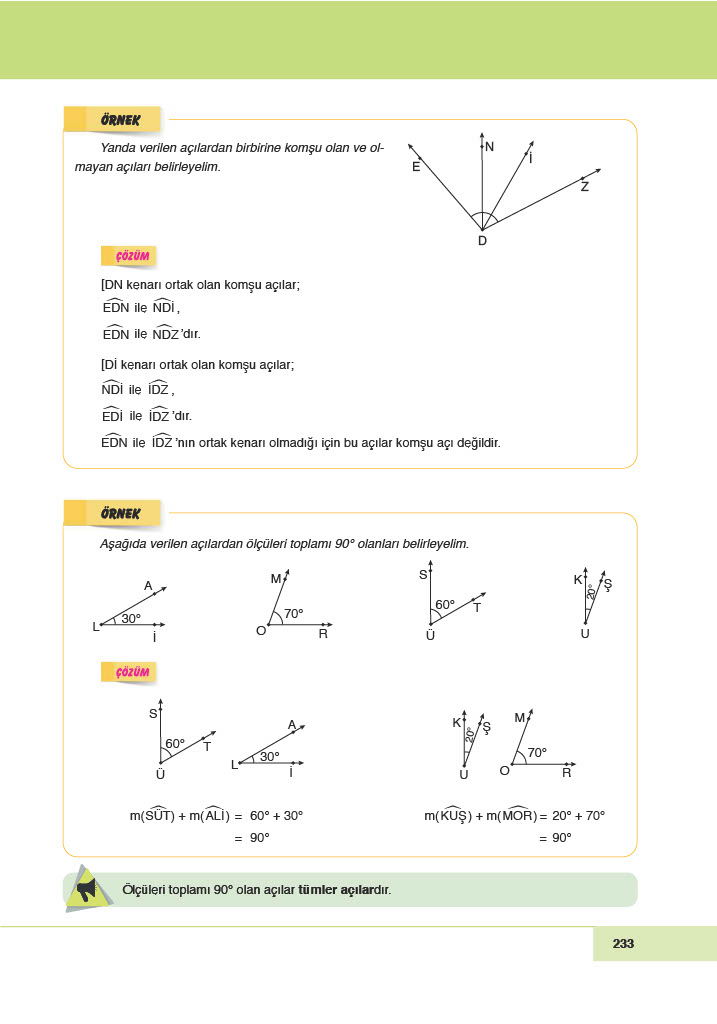 6. Sınıf Doğa Yayınları Matematik Ders Kitabı Sayfa 233 Cevapları 6. Sınıf Doğa Yayınları Matematik Ders Kitabı Sayfa 233 Cevapları