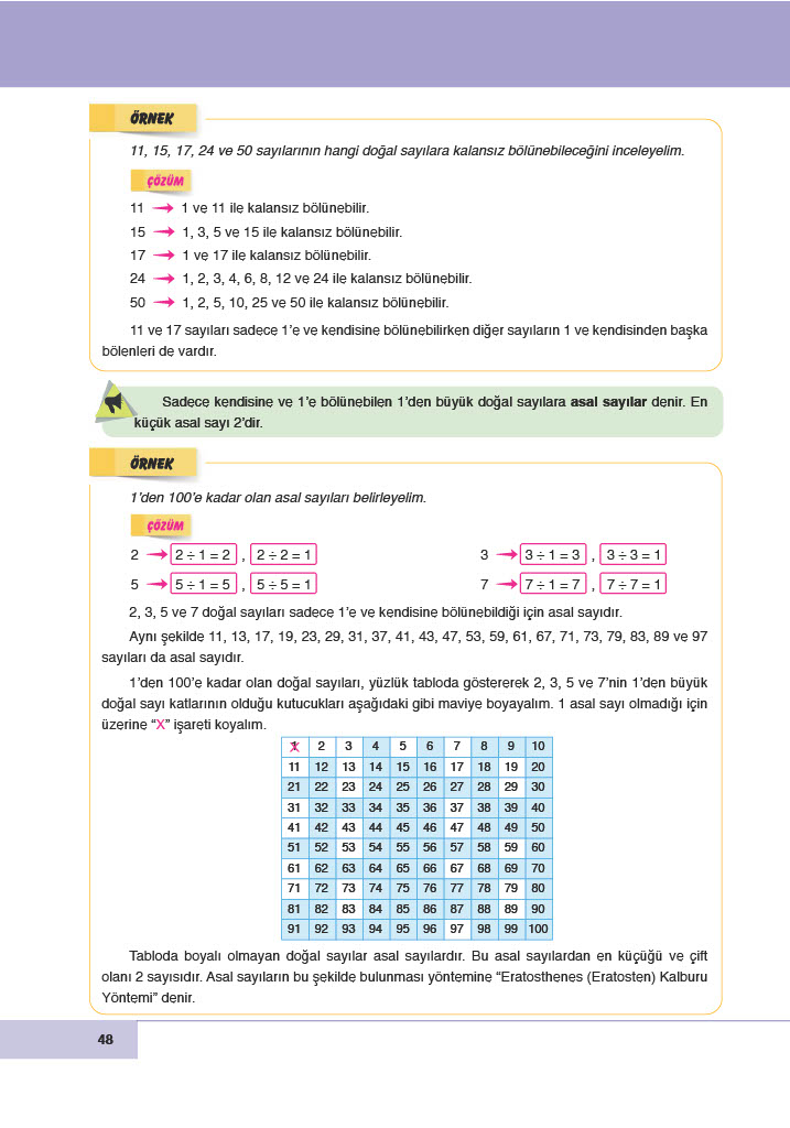 6. Sınıf Doğa Yayınları Matematik Ders Kitabı Sayfa 48 Cevapları 6. Sınıf Doğa Yayınları Matematik Ders Kitabı Sayfa 48 Cevapları