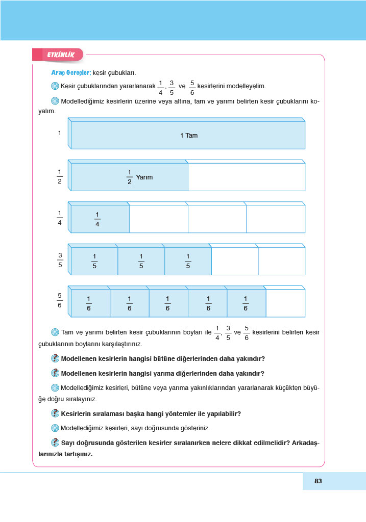 6. Sınıf Doğa Yayınları Matematik Ders Kitabı Sayfa 83 Cevapları 6. Sınıf Doğa Yayınları Matematik Ders Kitabı Sayfa 83 Cevapları