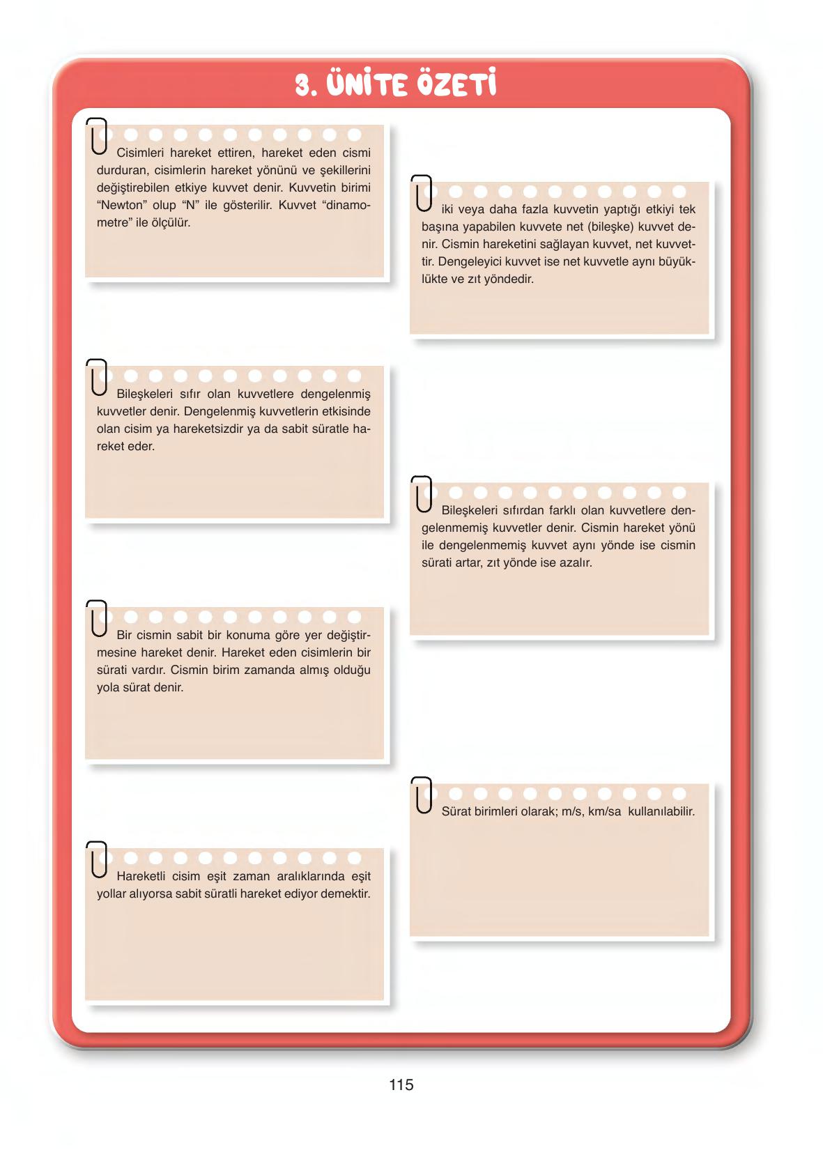 6. Sınıf Gün Yayınları Fen Bilimleri Ders Kitabı Sayfa 115 Cevapları