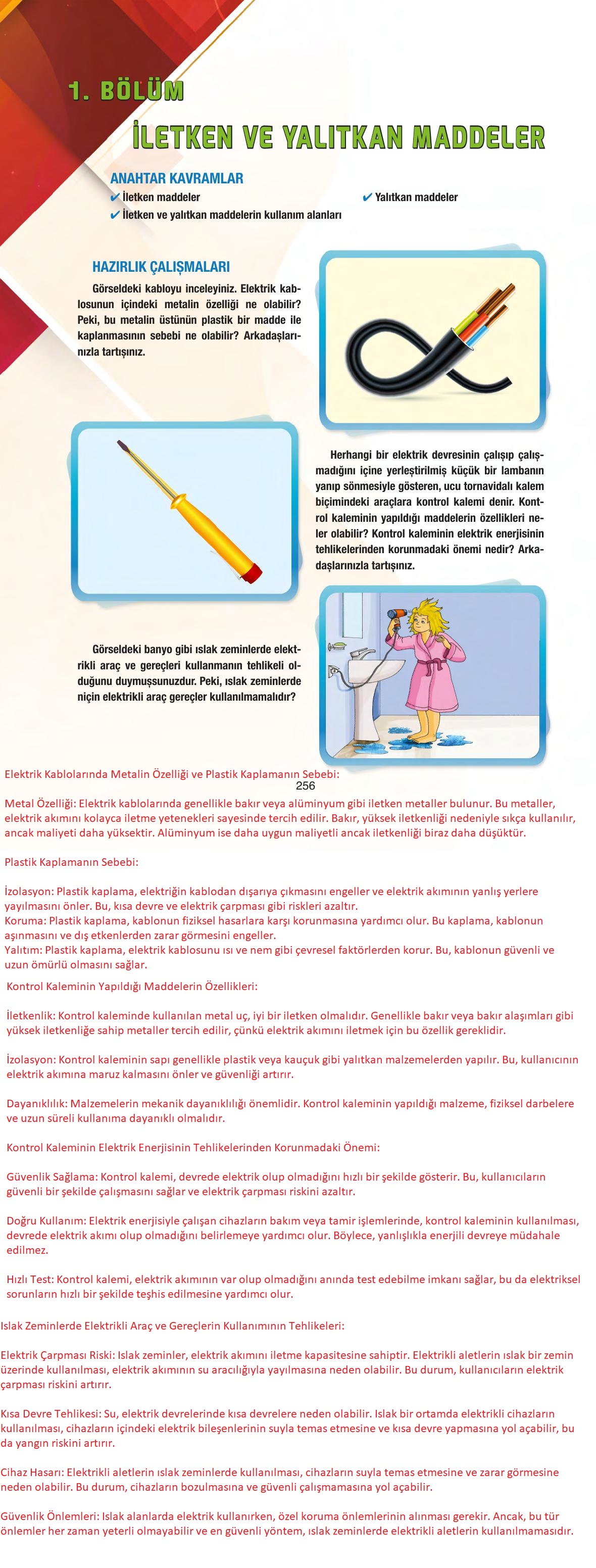 6. Sınıf Gün Yayınları Fen Bilimleri Ders Kitabı Sayfa 256 Cevapları