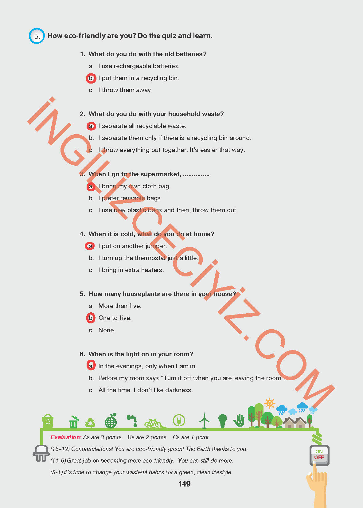 6. Sınıf Hecce Yayıncılık İngilizce Ders Kitabı Sayfa 149 Cevapları