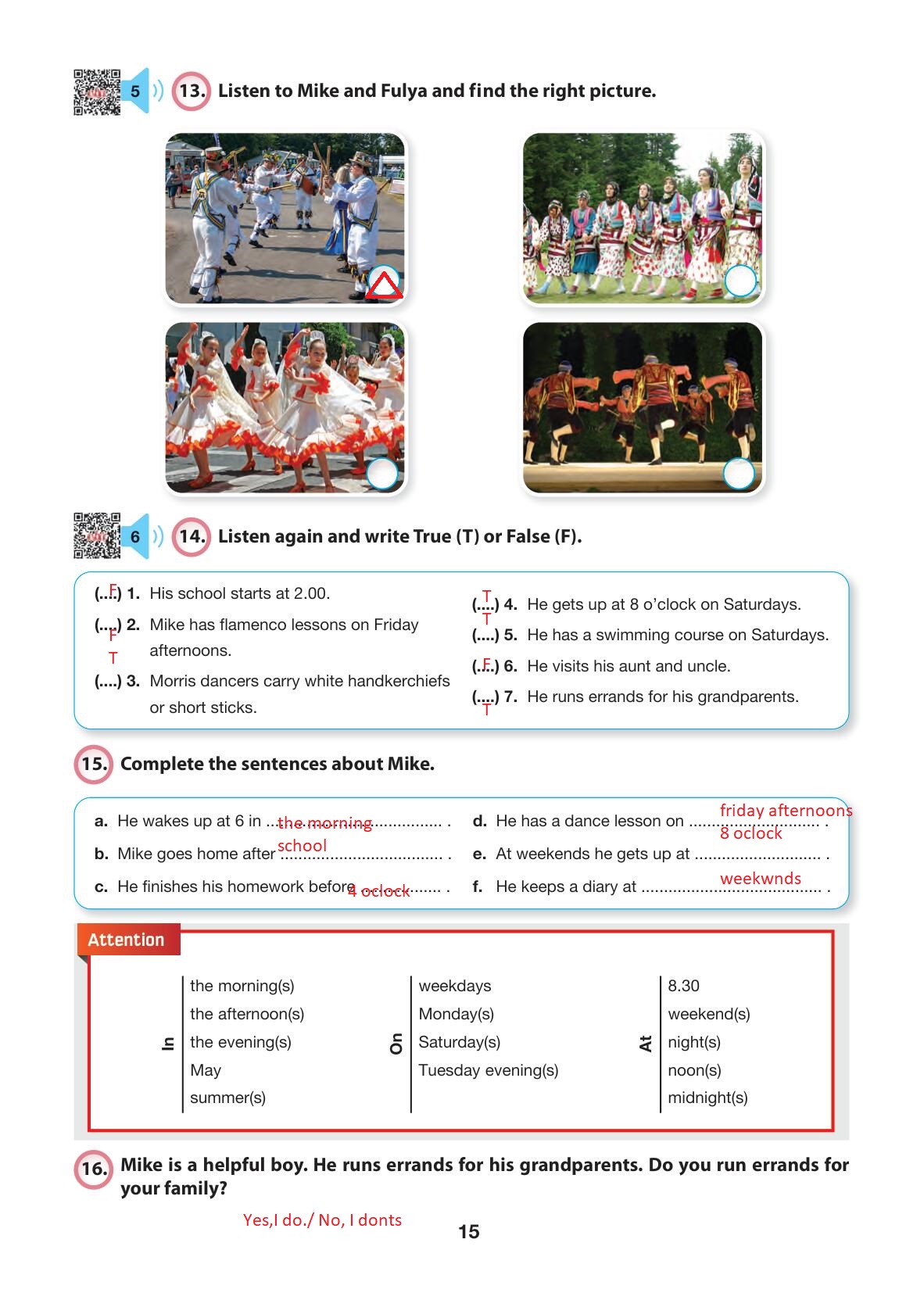 6. Sınıf Hecce Yayıncılık İngilizce Ders Kitabı Sayfa 15 Cevapları