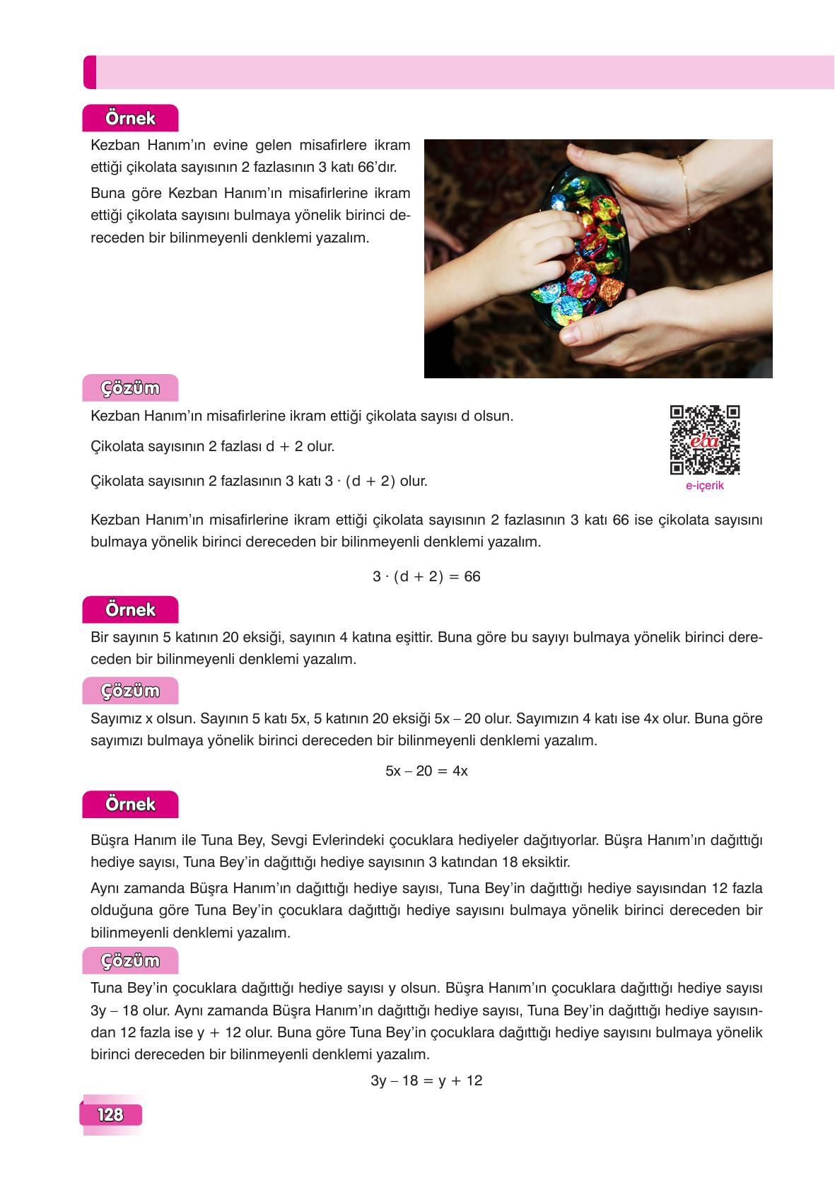 7. Sınıf Edat Yayınları Matematik Ders Kitabı Sayfa 128 Cevapları 7. Sınıf Edat Yayınları Matematik Ders Kitabı Sayfa 128 Cevapları