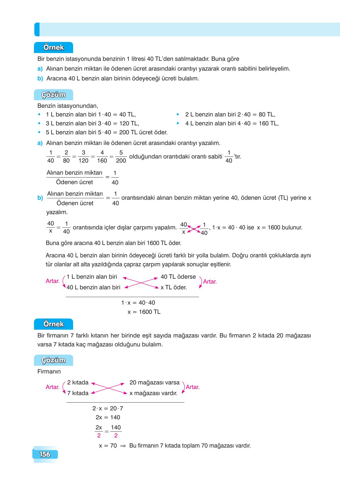 7. Sınıf Edat Yayınları Matematik Ders Kitabı Sayfa 156 Cevapları 7. Sınıf Edat Yayınları Matematik Ders Kitabı Sayfa 156 Cevapları