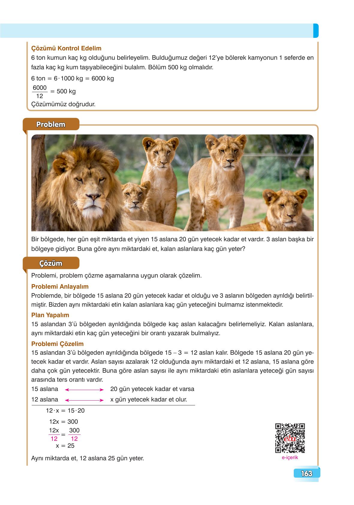 7. Sınıf Edat Yayınları Matematik Ders Kitabı Sayfa 163 Cevapları