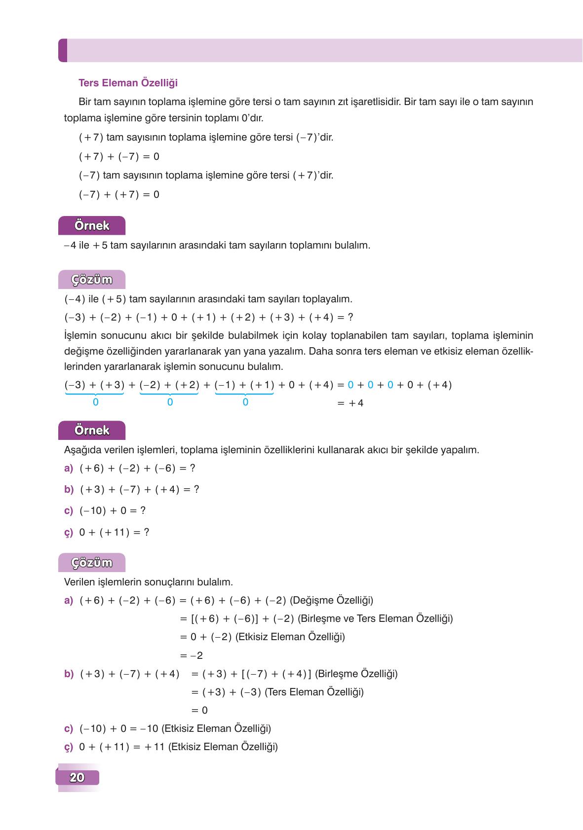 7. Sınıf Edat Yayınları Matematik Ders Kitabı Sayfa 20 Cevapları 7. Sınıf Edat Yayınları Matematik Ders Kitabı Sayfa 20 Cevapları
