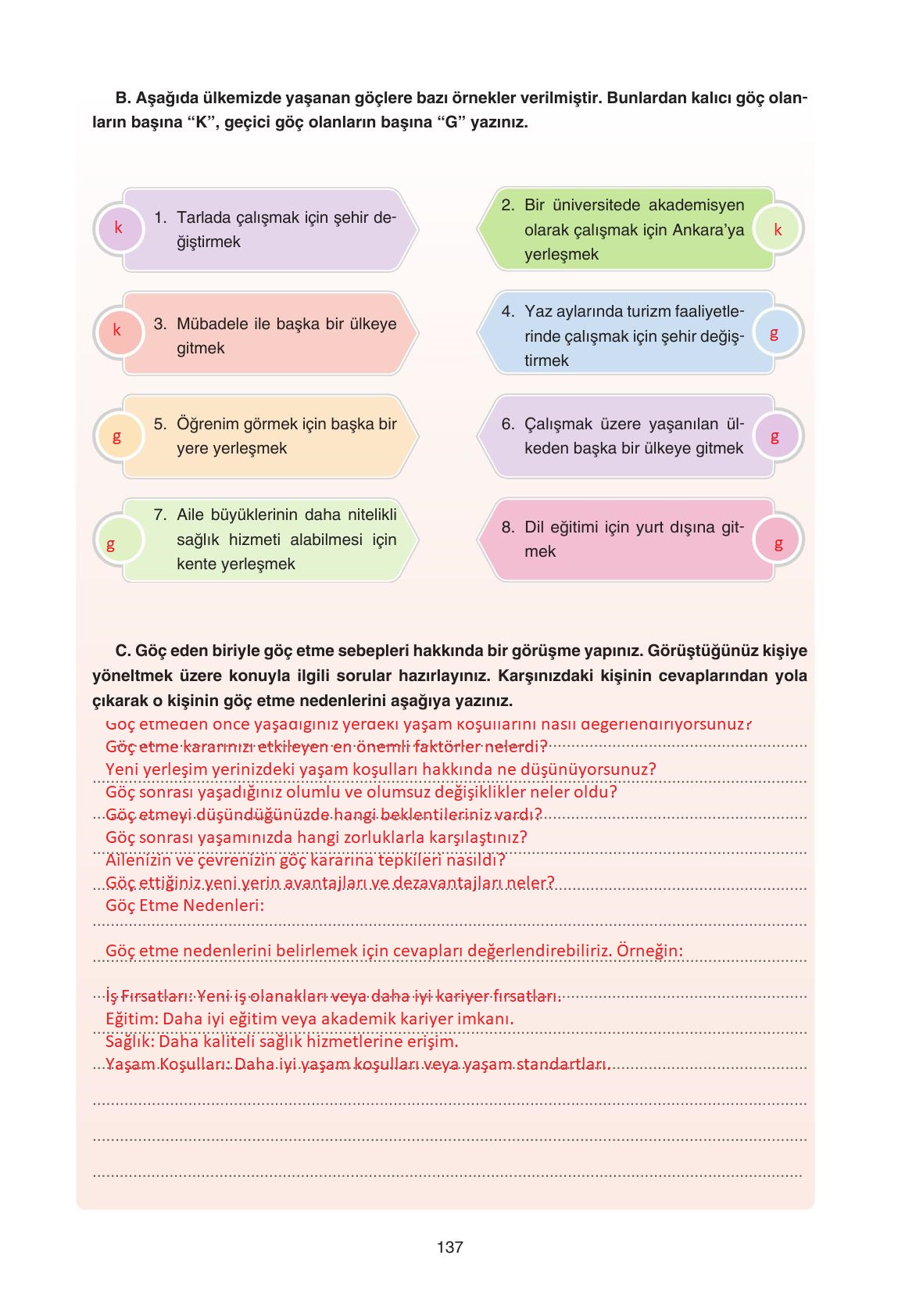 7. Sınıf Yıldırım Yayınları Sosyal Bilgiler Ders Kitabı Sayfa 137 Cevapları 7. Sınıf Yıldırım Yayınları Sosyal Bilgiler Ders Kitabı Sayfa 137 Cevapları