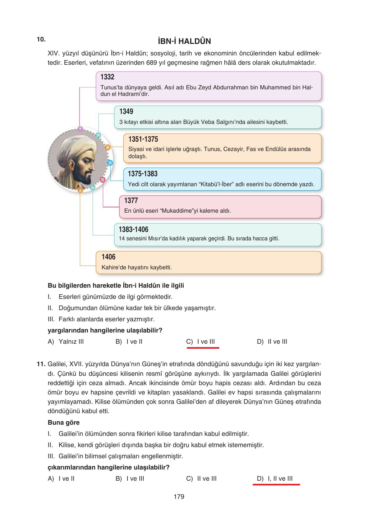 7. Sınıf Yıldırım Yayınları Sosyal Bilgiler Ders Kitabı Sayfa 179 Cevapları 7. Sınıf Yıldırım Yayınları Sosyal Bilgiler Ders Kitabı Sayfa 179 Cevapları