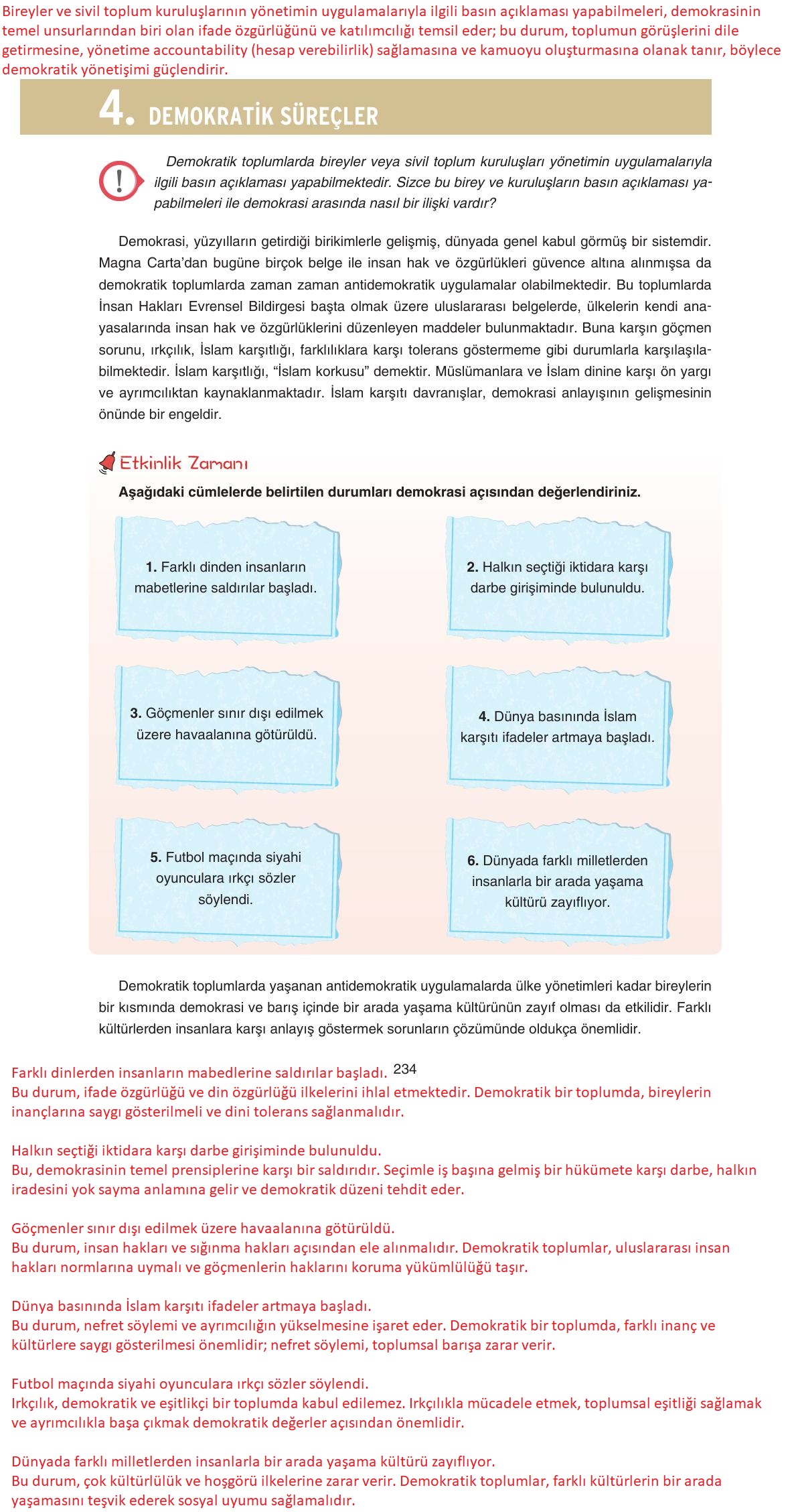 7. Sınıf Yıldırım Yayınları Sosyal Bilgiler Ders Kitabı Sayfa 234 Cevapları 7. Sınıf Yıldırım Yayınları Sosyal Bilgiler Ders Kitabı Sayfa 234 Cevapları