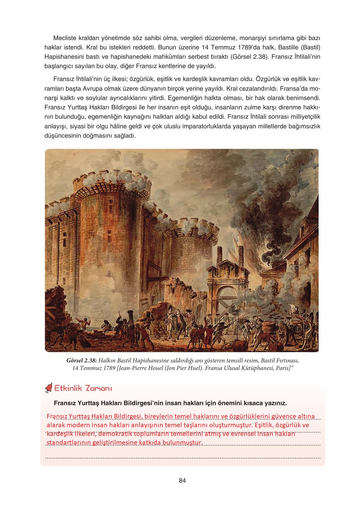 7. Sınıf Yıldırım Yayınları Sosyal Bilgiler Ders Kitabı Sayfa 84 Cevapları 7. Sınıf Yıldırım Yayınları Sosyal Bilgiler Ders Kitabı Sayfa 84 Cevapları