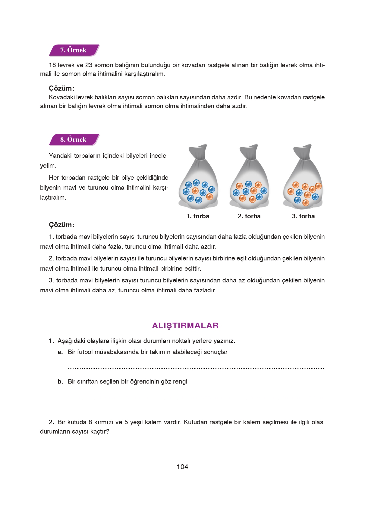 8. Sınıf Ada Matbaacılık Yayıncılık Matematik Ders Kitabı Sayfa 104 Cevapları 8. Sınıf Ada Matbaacılık Yayıncılık Matematik Ders Kitabı Sayfa 104 Cevapları