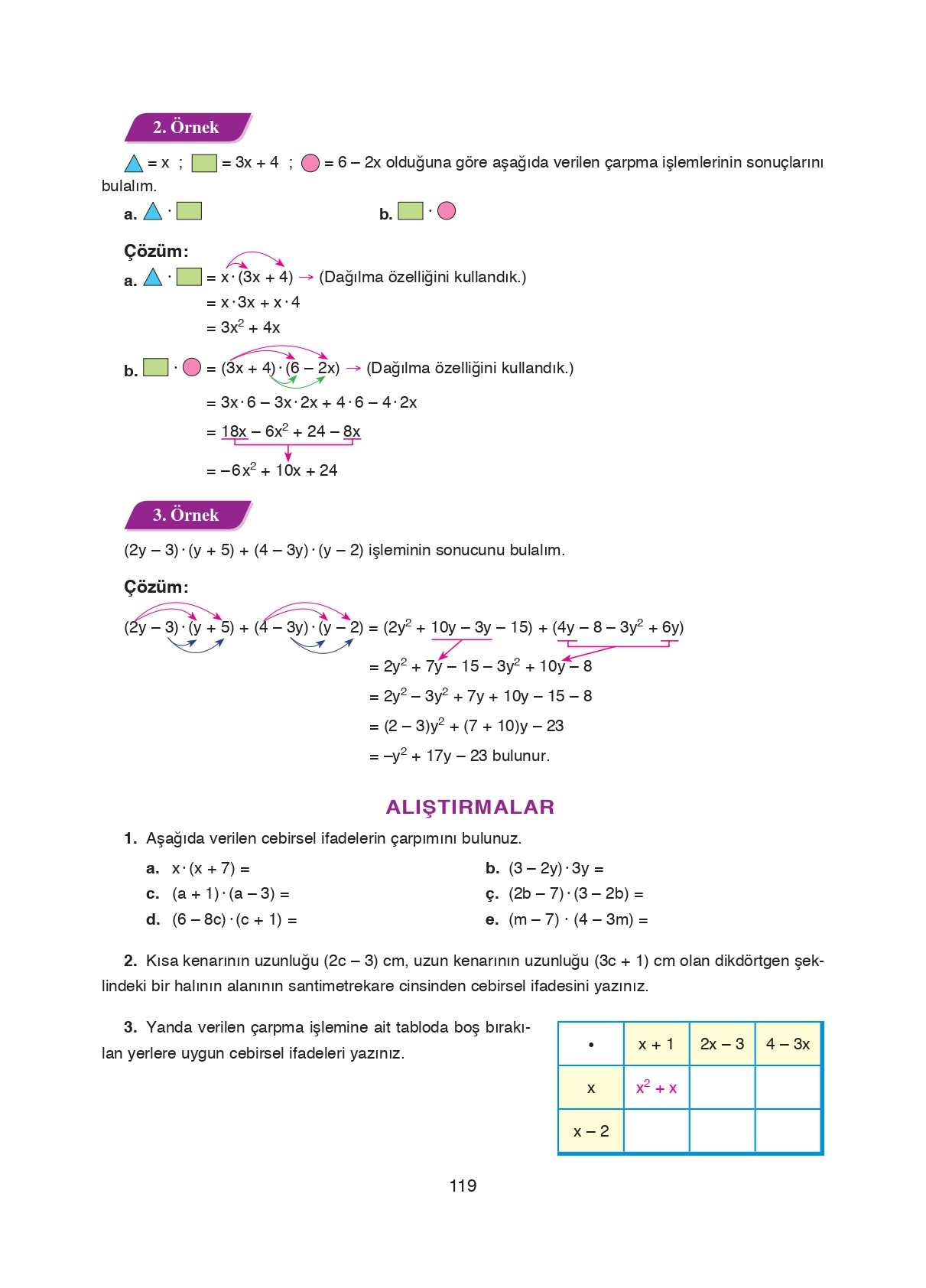 8. Sınıf Ada Matbaacılık Yayıncılık Matematik Ders Kitabı Sayfa 119 Cevapları 8. Sınıf Ada Matbaacılık Yayıncılık Matematik Ders Kitabı Sayfa 119 Cevapları