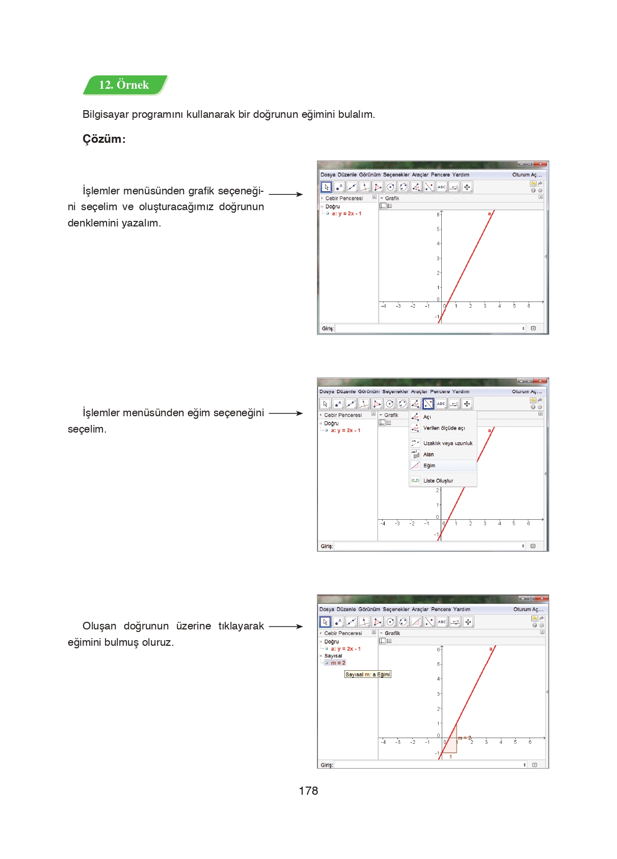8. Sınıf Ada Matbaacılık Yayıncılık Matematik Ders Kitabı Sayfa 178 Cevapları 8. Sınıf Ada Matbaacılık Yayıncılık Matematik Ders Kitabı Sayfa 178 Cevapları