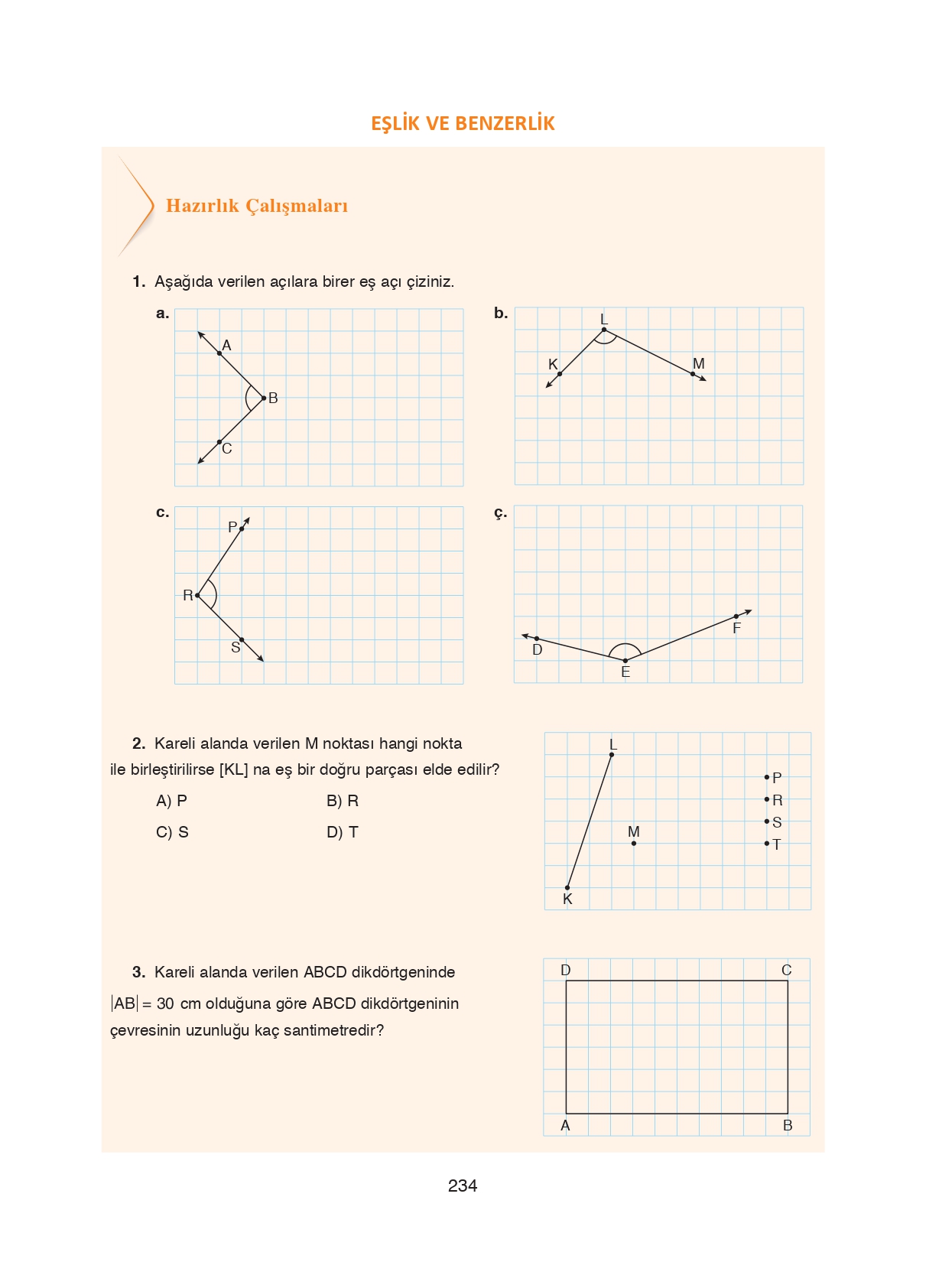 8. Sınıf Ada Matbaacılık Yayıncılık Matematik Ders Kitabı Sayfa 234 Cevapları