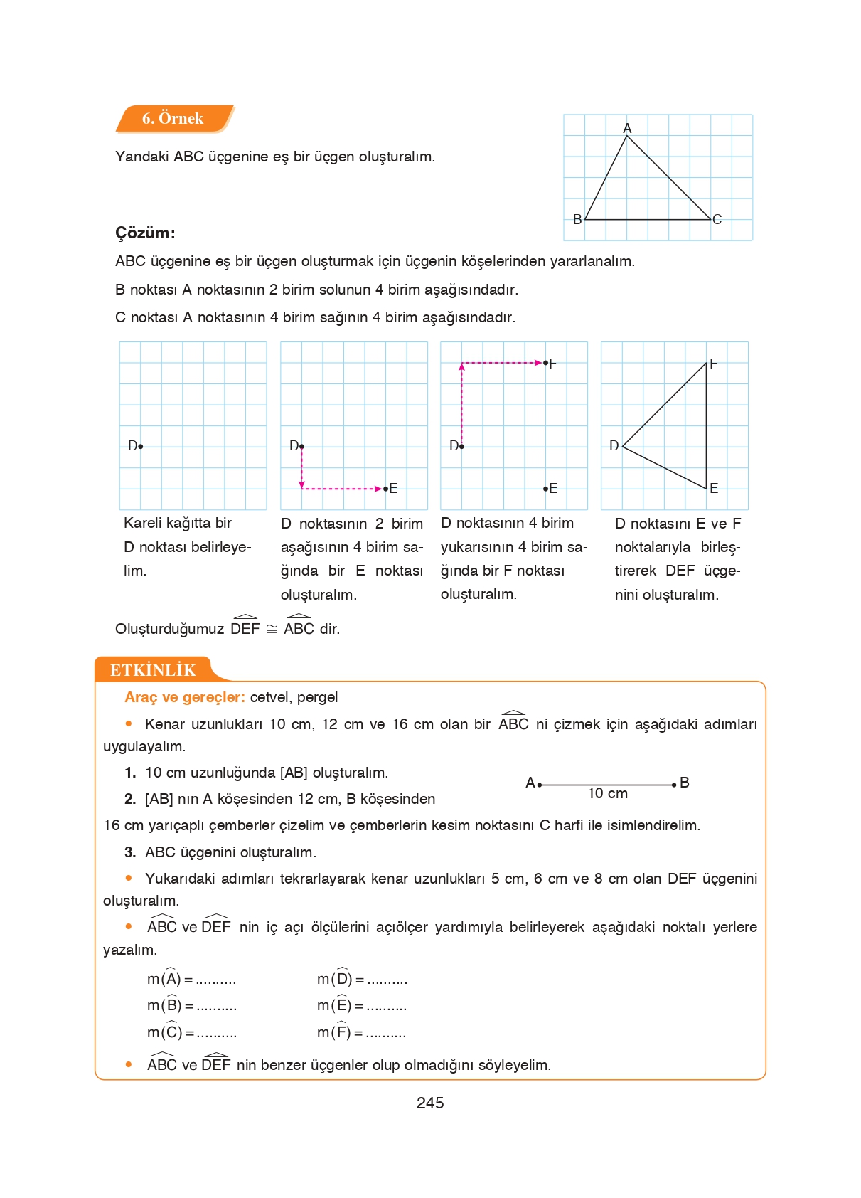 8. Sınıf Ada Matbaacılık Yayıncılık Matematik Ders Kitabı Sayfa 245 Cevapları 8. Sınıf Ada Matbaacılık Yayıncılık Matematik Ders Kitabı Sayfa 245 Cevapları