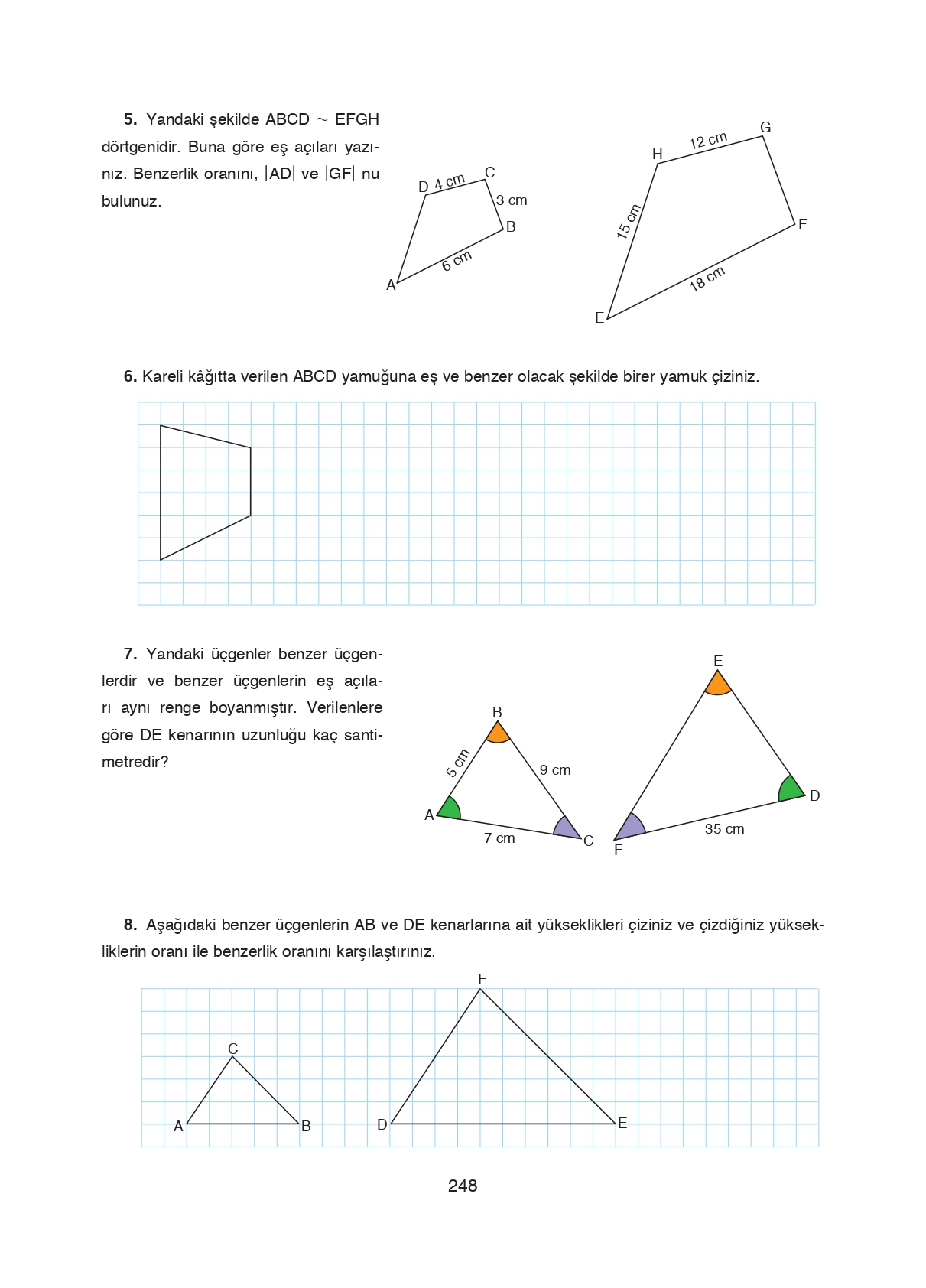 8. Sınıf Ada Matbaacılık Yayıncılık Matematik Ders Kitabı Sayfa 248 Cevapları 8. Sınıf Ada Matbaacılık Yayıncılık Matematik Ders Kitabı Sayfa 248 Cevapları