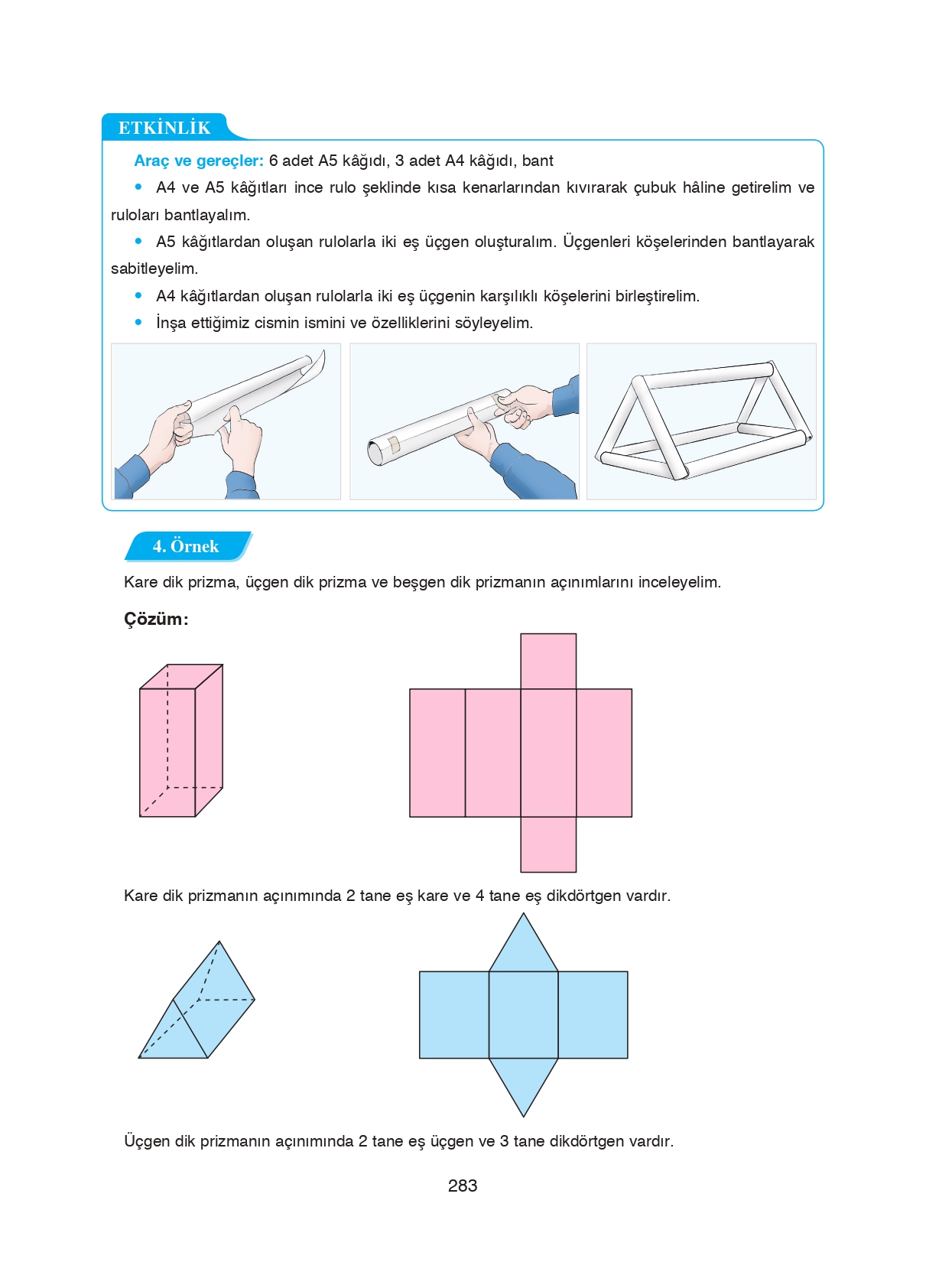8. Sınıf Ada Matbaacılık Yayıncılık Matematik Ders Kitabı Sayfa 283 Cevapları 8. Sınıf Ada Matbaacılık Yayıncılık Matematik Ders Kitabı Sayfa 283 Cevapları