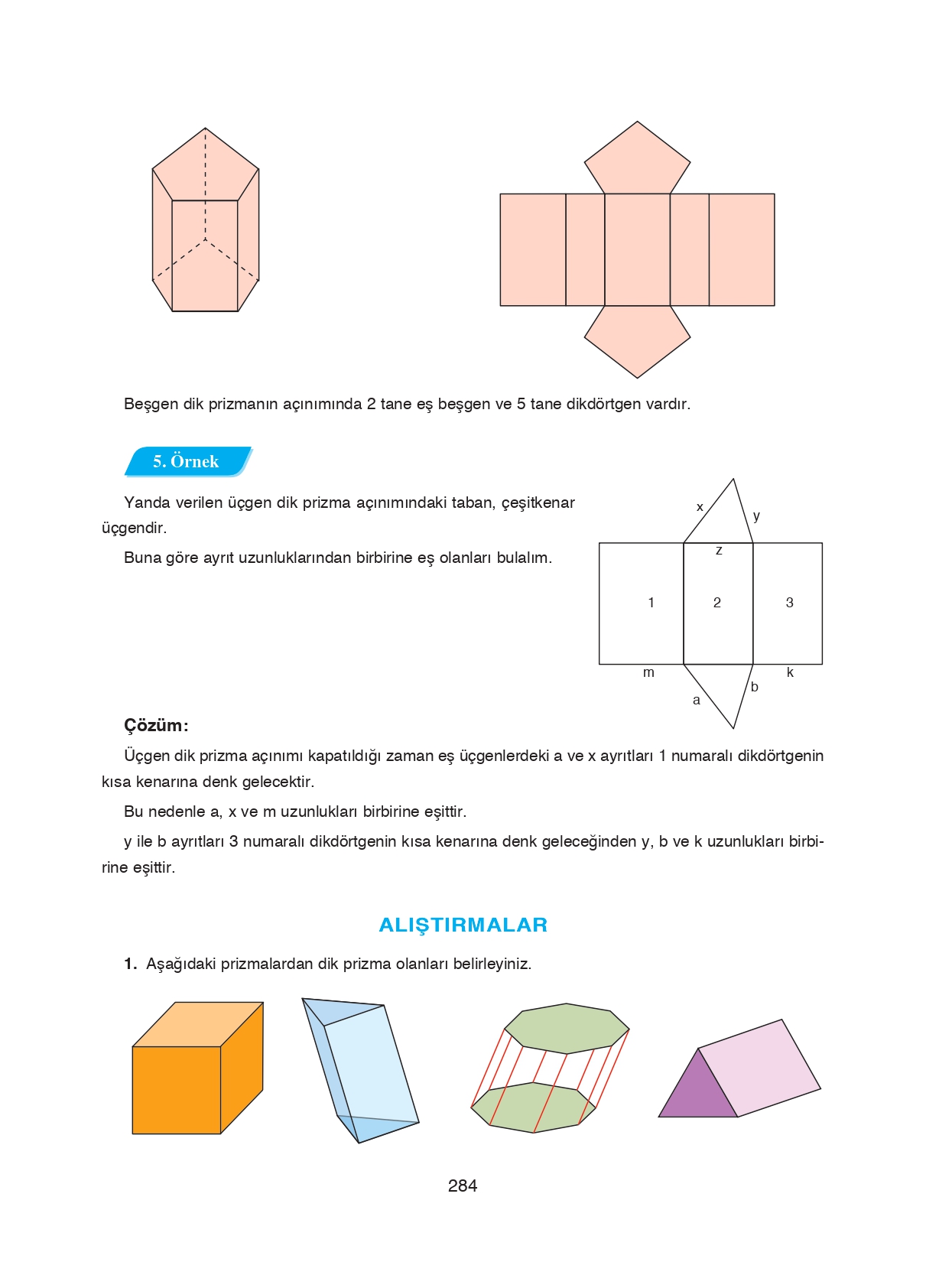 8. Sınıf Ada Matbaacılık Yayıncılık Matematik Ders Kitabı Sayfa 284 Cevapları
