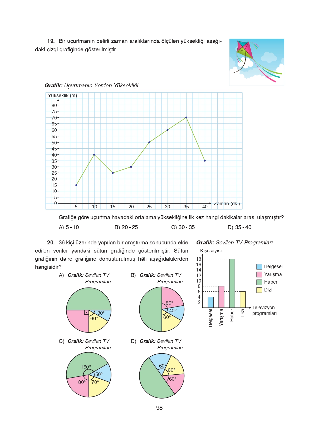 8. Sınıf Ada Matbaacılık Yayıncılık Matematik Ders Kitabı Sayfa 98 Cevapları 8. Sınıf Ada Matbaacılık Yayıncılık Matematik Ders Kitabı Sayfa 98 Cevapları