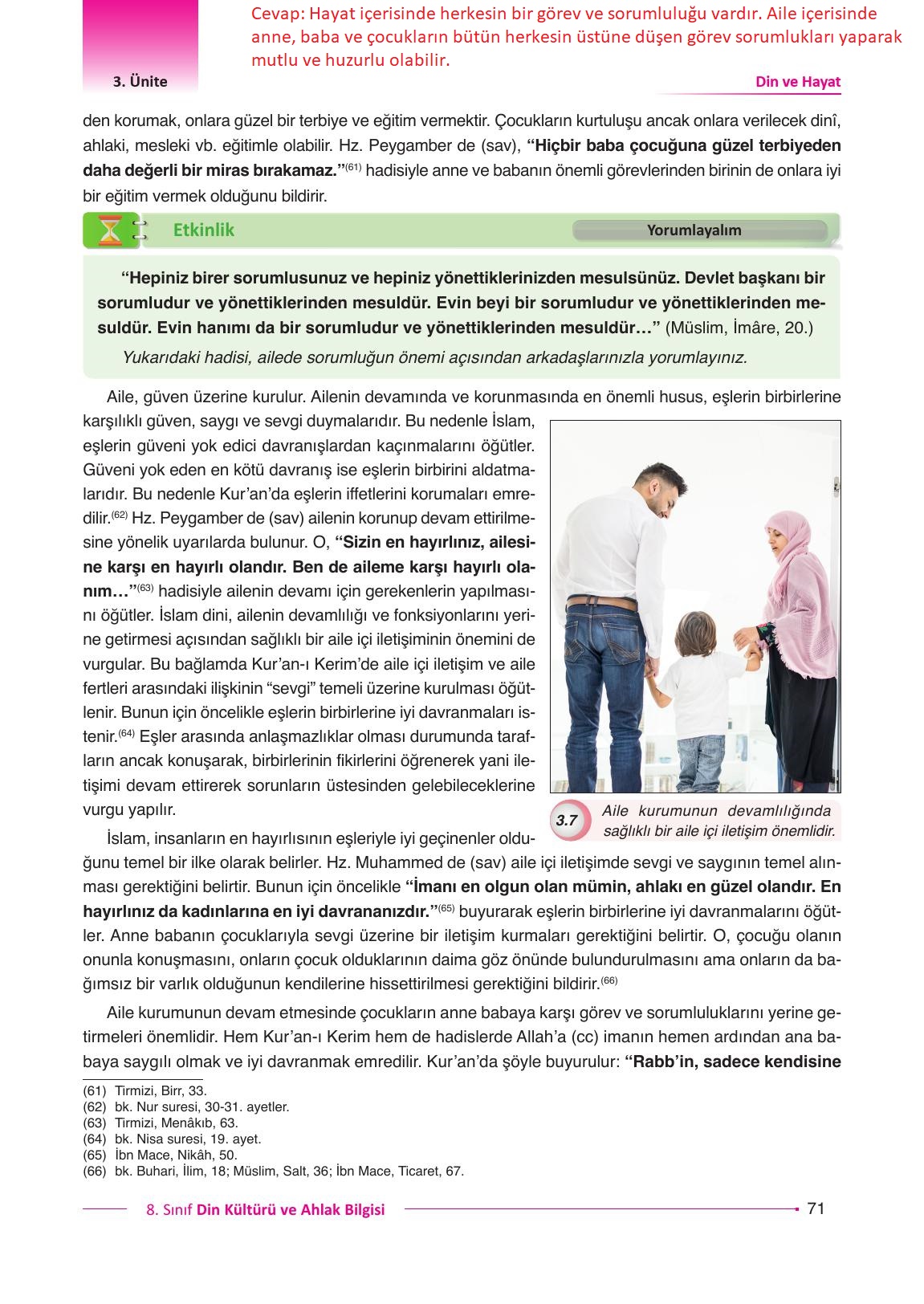 8. Sınıf Gezegen Yayınları Din Kültürü Ders Kitabı Sayfa 71 Cevapları 8. Sınıf Gezegen Yayınları Din Kültürü Ders Kitabı Sayfa 71 Cevapları