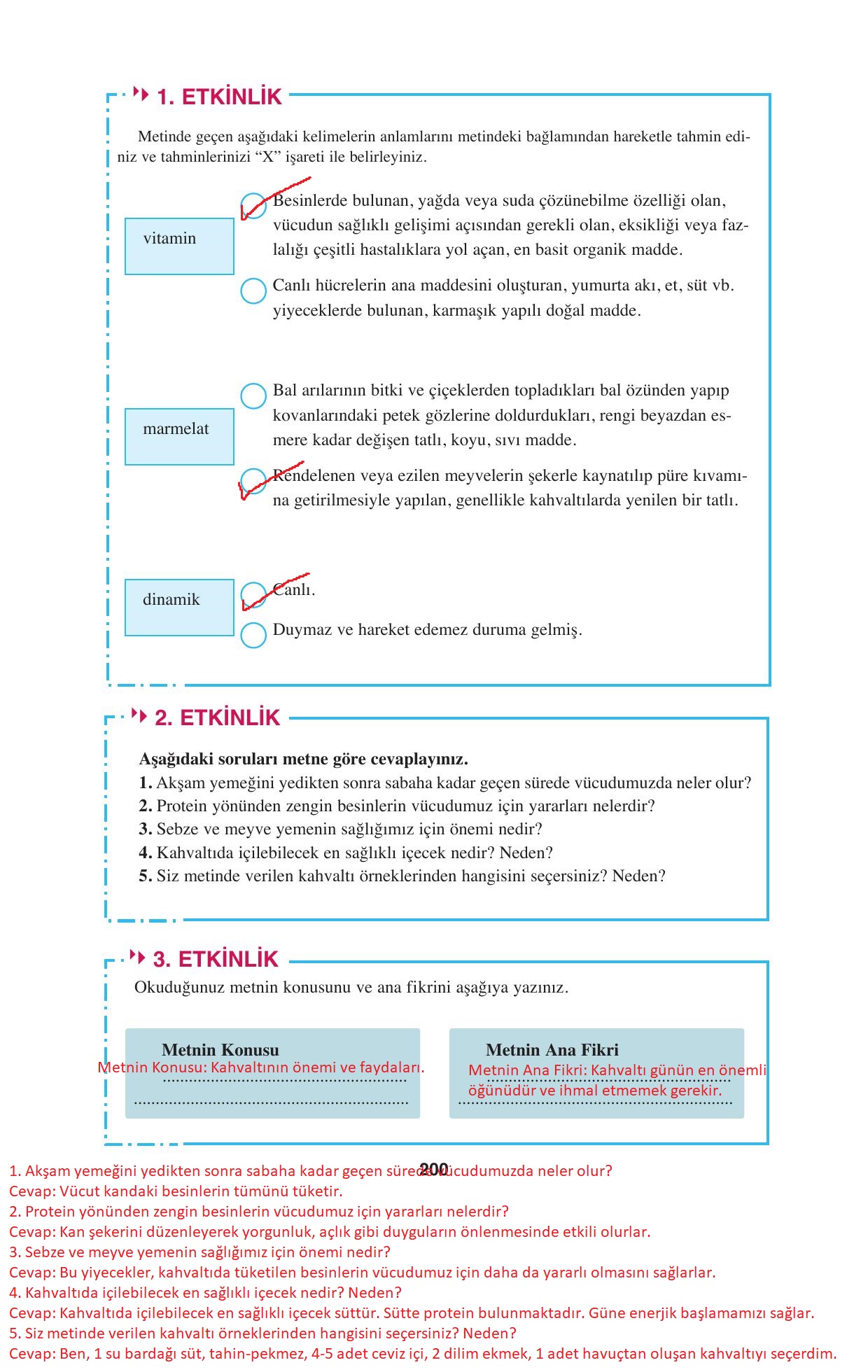 8. Sınıf Hecce Yayıncılık Türkçe Ders Kitabı Sayfa 200 Cevapları 8. Sınıf Hecce Yayıncılık Türkçe Ders Kitabı Sayfa 200 Cevapları