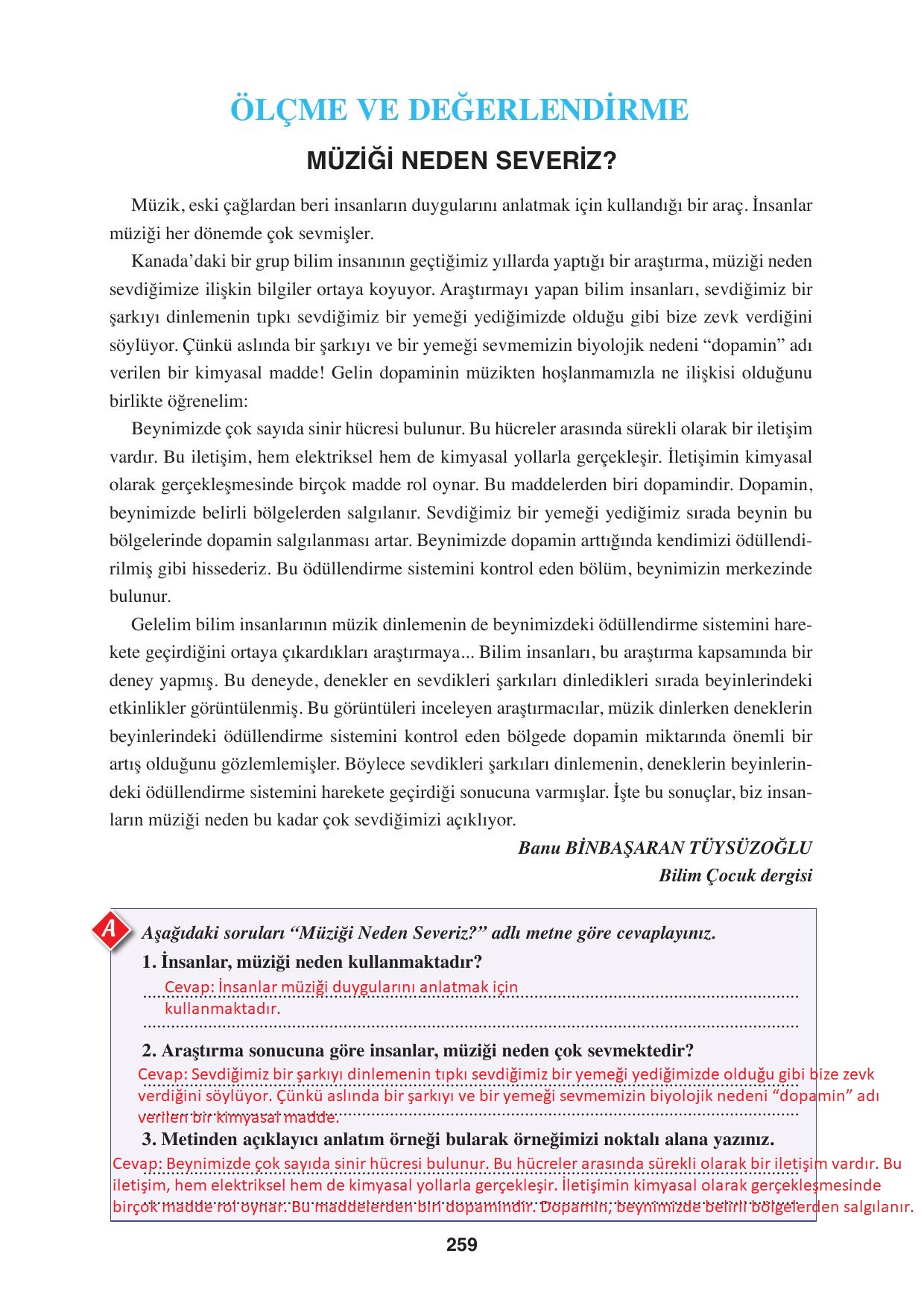 8. Sınıf Hecce Yayıncılık Türkçe Ders Kitabı Sayfa 259 Cevapları 8. Sınıf Hecce Yayıncılık Türkçe Ders Kitabı Sayfa 259 Cevapları