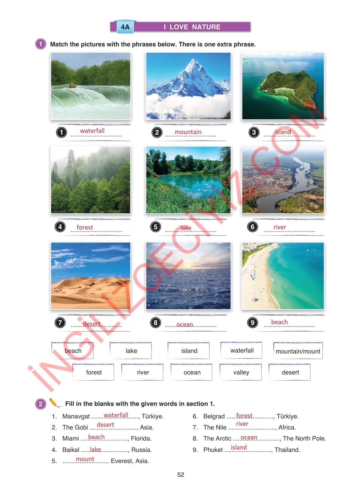 9. Sınıf Erkad Yayınları İngilizce Ders Kitabı Sayfa 52 Cevapları 9. Sınıf Erkad Yayınları İngilizce Ders Kitabı Sayfa 52 Cevapları